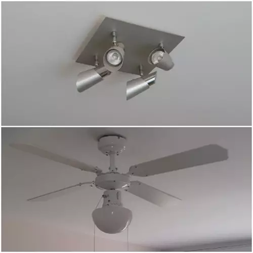 התקנת גוף תאורה בבית 2